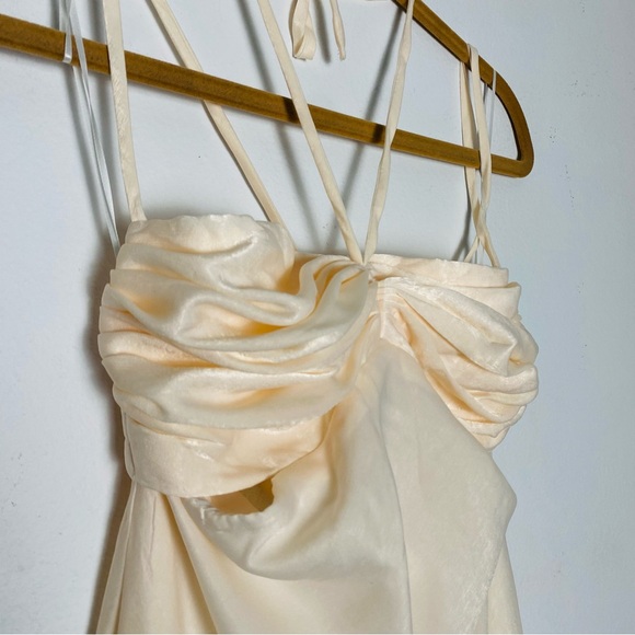 NWT Hello Molly Champagne Backless Maxi Dress US6 - Picture 4 of 14